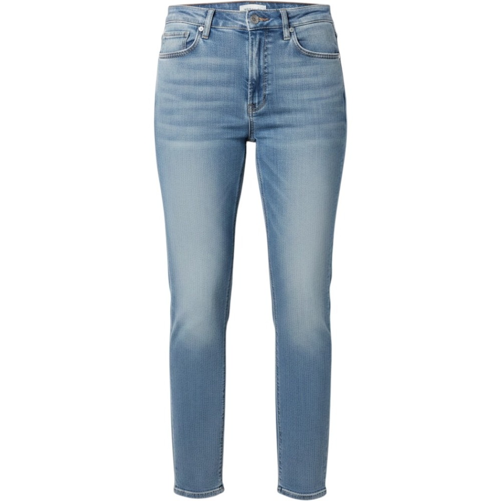 FRAME Le Sylvie Slender Straight Jeans Bianca High Rise Light Wash Denim Size 30